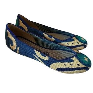 Authentic Rothys “Moroccan Blue” flats